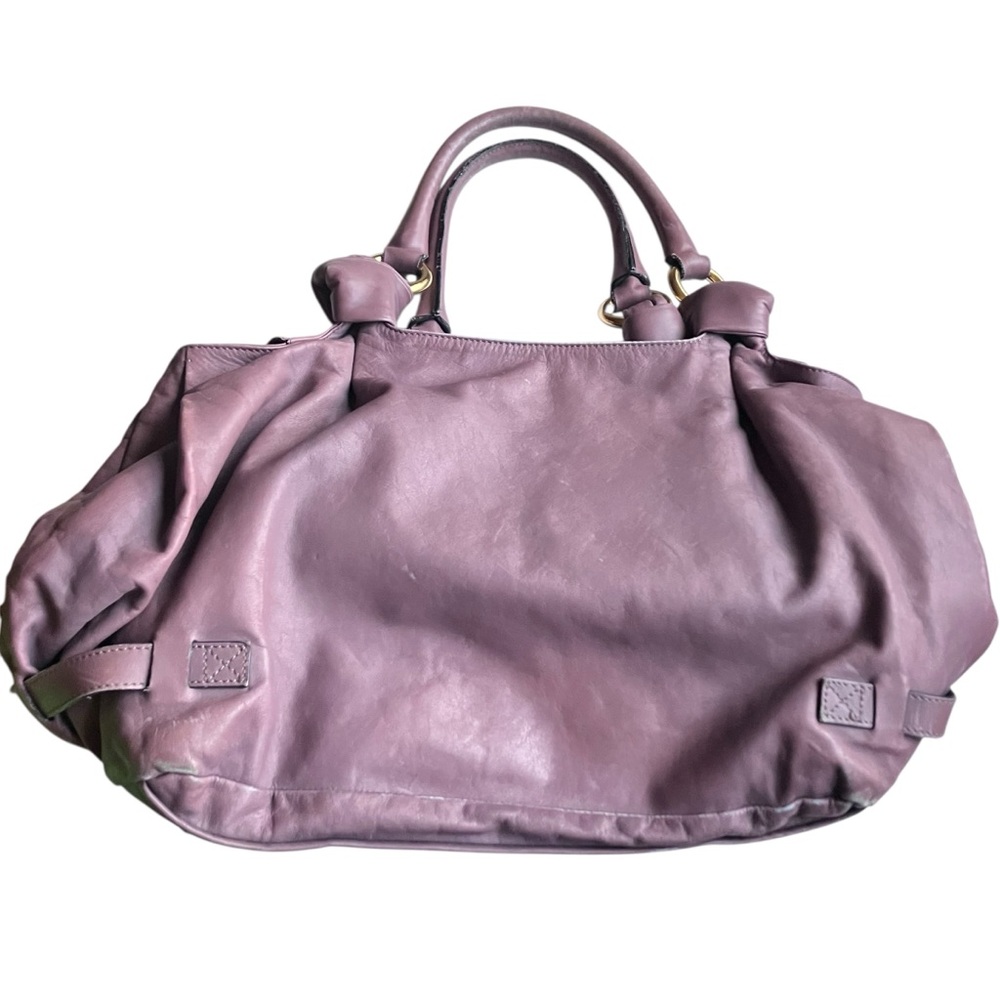 MARC JACOBS “Mercer” Leather Satchel Shoulder Bag Lavender - Picture 2 of 11
